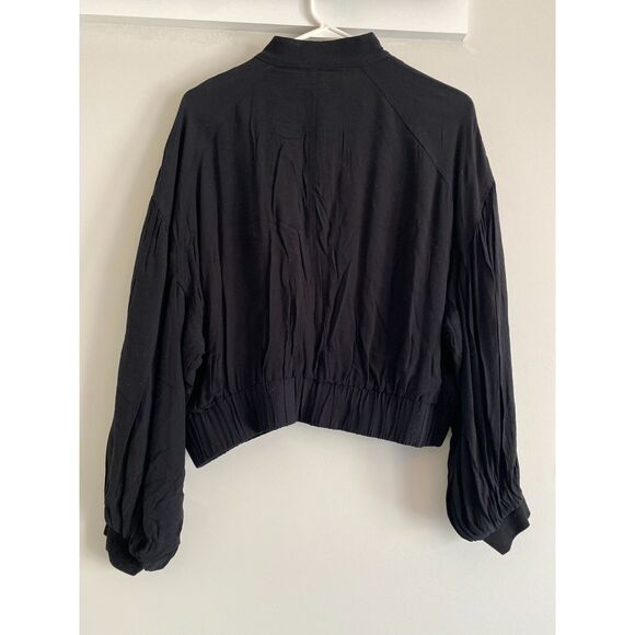 Free People On Pointe Bomber Jacket Womens Small NWT - Picture 2 of 5